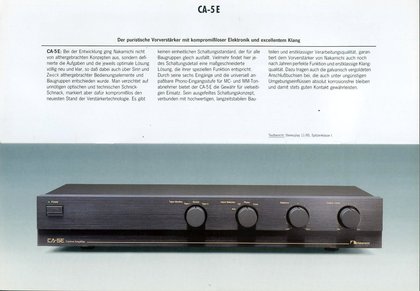 Nakamichi CA-5 Preamplifier ... CA-50 !? ... ネルソン・パス設計の日本製プリアンプ: Sound of  TOON